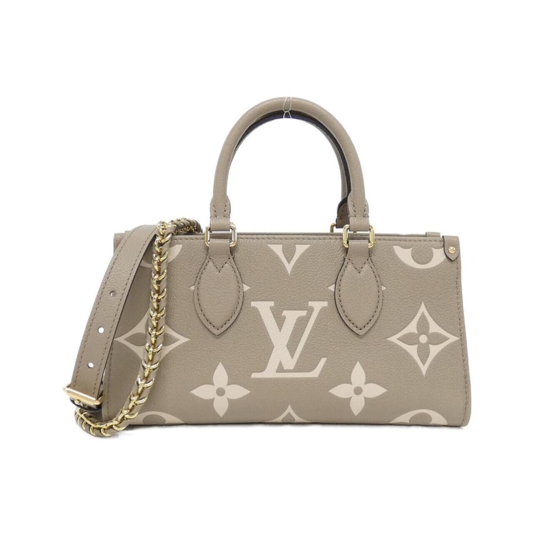 Louis Vuitton Bicolor Monogram Empreinte OnTheGo EW M23641 Handbag: --- Catalog ---Category: SizeSize (HxWxD): 13cm x 27cm x 10cm / 5.11'' x 10.62'' x 3.93''Category: DesignType: HandbagColor: Bicolor, Monogram, TourterelleGender: WomenMaterial: Monogram Empreinte , L