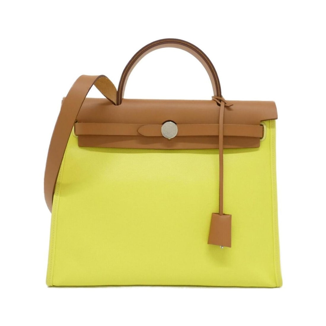 Hermes Herbag Zip PM 072069CK Handbag: --- Catalog ---Category: SizeSize (HxWxD): 25cm x 31cm x 10cm / 9.84'' x 12.2'' x 3.93''Category: DesignType: HandbagColor: Beige, Ecru, Lime, NaturalGender: Men,WomenMaterial: Toile H , Vache leather