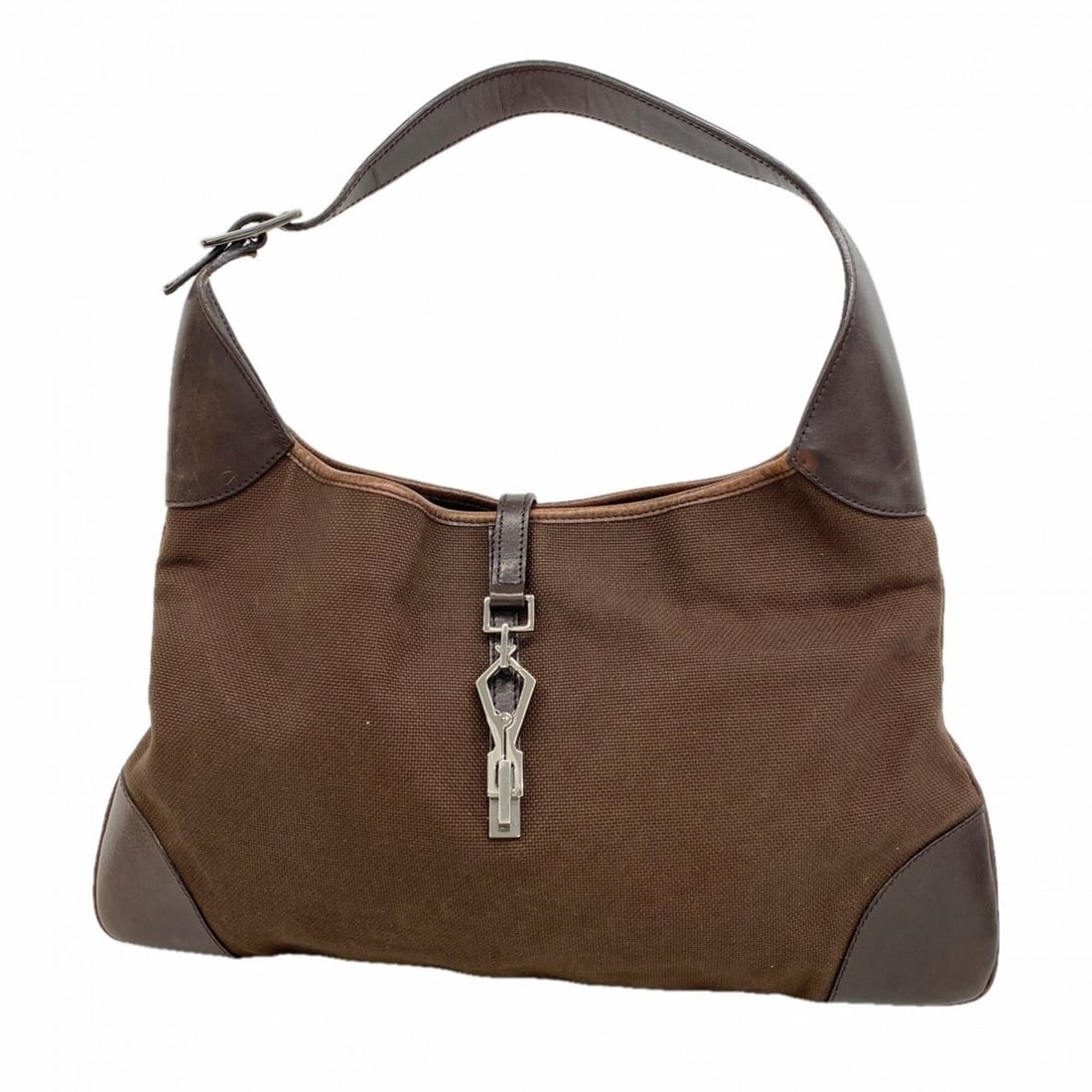 Gucci Jackie Shoulder Bag 28629 Canvas Brown Women's (1 of 14)