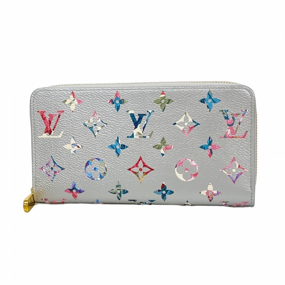 Louis Vuitton LV Garden Zippy Wallet M81765 Silver Women's Long: --- Catalog ---Category: SizeSize (HxWxD): 11cm x 19.5cm x 2.5cm / 4.33'' x 7.67'' x 0.98''Category: DesignType: Long wallet (bi-fold)Color: SilverGender: WomenCategory: GeneralMPN: M81765Brand: Louis