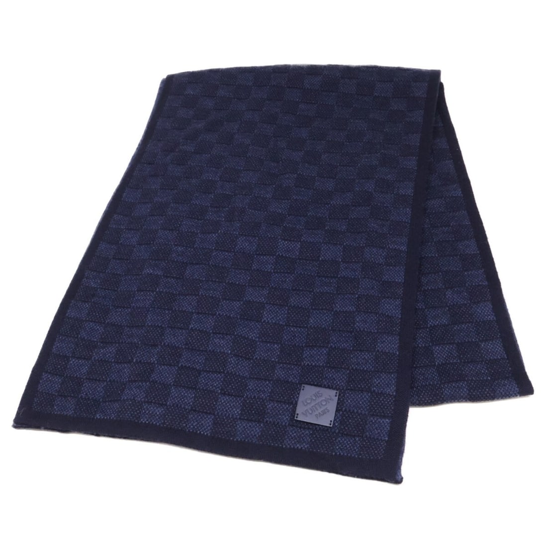 LOUIS VUITTON M77987 Neo Petit Damier Stole Scarf Navy Men's: --- Catalog ---Category: SizeSize (LxW): 1.81m x 31cm / 71.25'' x 12.2''Category: DesignType: StoleColor: NavyGender: MenMaterial: Wool Category: GeneralBrand: Louis Vuitton--- Item List ---Section: C