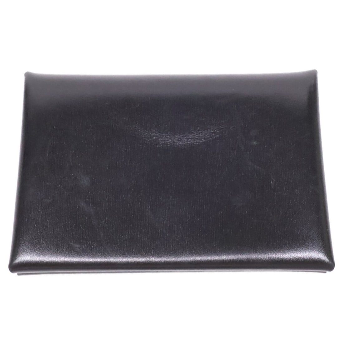 HERMES Calvi Duo Card Holder/Card Case, Black, Silver Hardware, Men's (W Stamp): --- Catalog ---Category: DesignType: Card caseColor: BlackGender: MenMaterial: Box calf leather Category: GeneralBrand: HermesCategory: Physical PropertiesSize (HxWxD): 10.5cm x 7cm / 4.13'' x 2.75''-