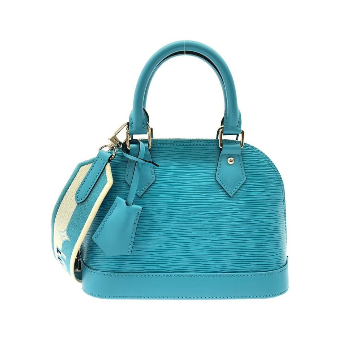 Louis Vuitton Epi Alma BB M20609 Handbag: --- Catalog ---Category: SizeSize (HxWxD): 18cm x 24cm x 11.5cm / 7.08'' x 9.44'' x 4.52''Category: DesignType: HandbagColor: TurquoiseGender: Men,WomenMaterial: Leather Hardware Color: SilverLeather/