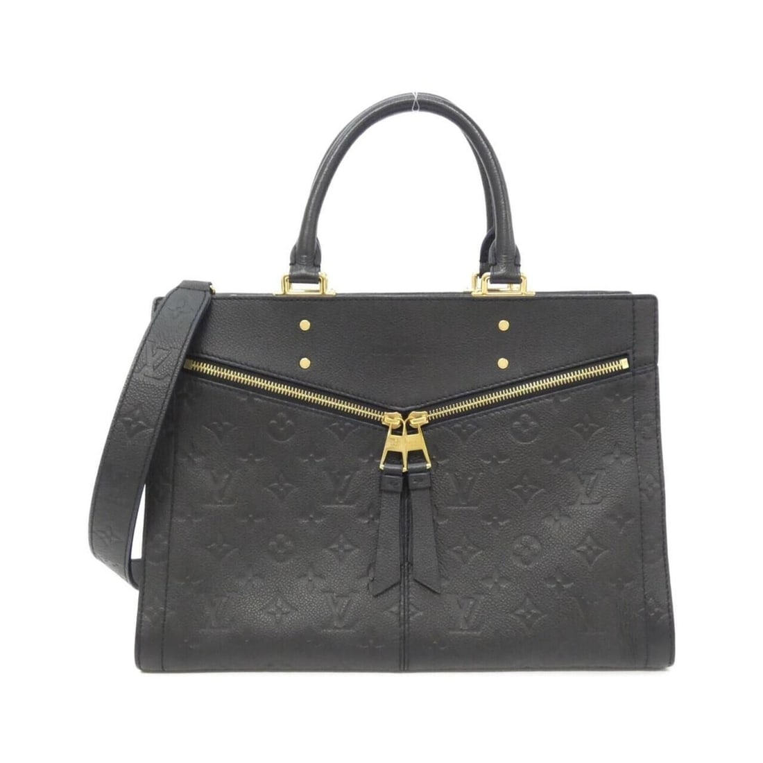 Louis Vuitton Monogram Empreinte Three MM M54273 Handbag: --- Catalog ---Category: SizeSize (HxWxD): 24cm x 35cm x 13cm / 9.44'' x 13.77'' x 5.11''Category: DesignType: HandbagColor: BlackGender: WomenMaterial: Leather Hardware Color: GoldLeather/Fur Type: C