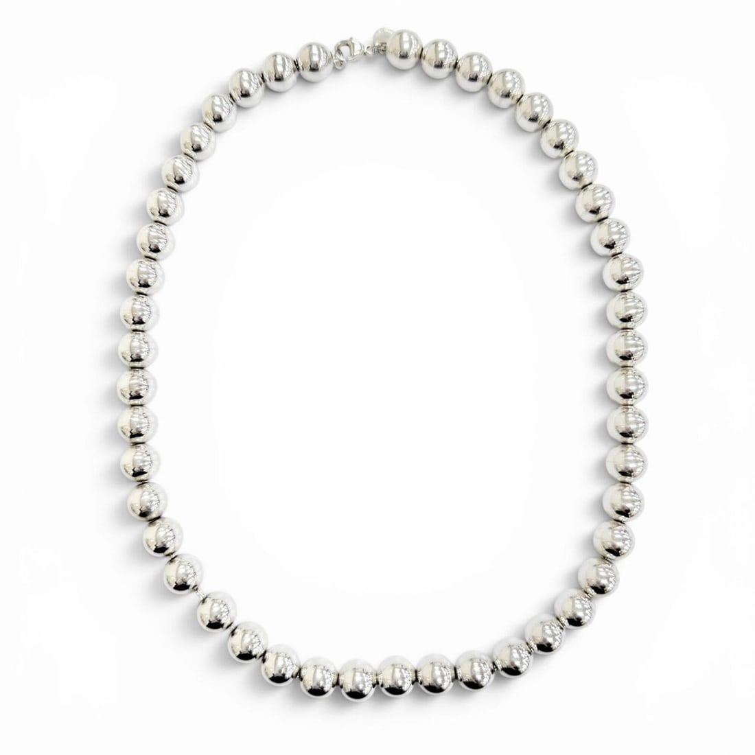 TIFFANY&Co. Tiffany HardWear Ball Necklace, 925 Silver, Weight 47.4g, Women's, Highly Recommended! (1 of 12)