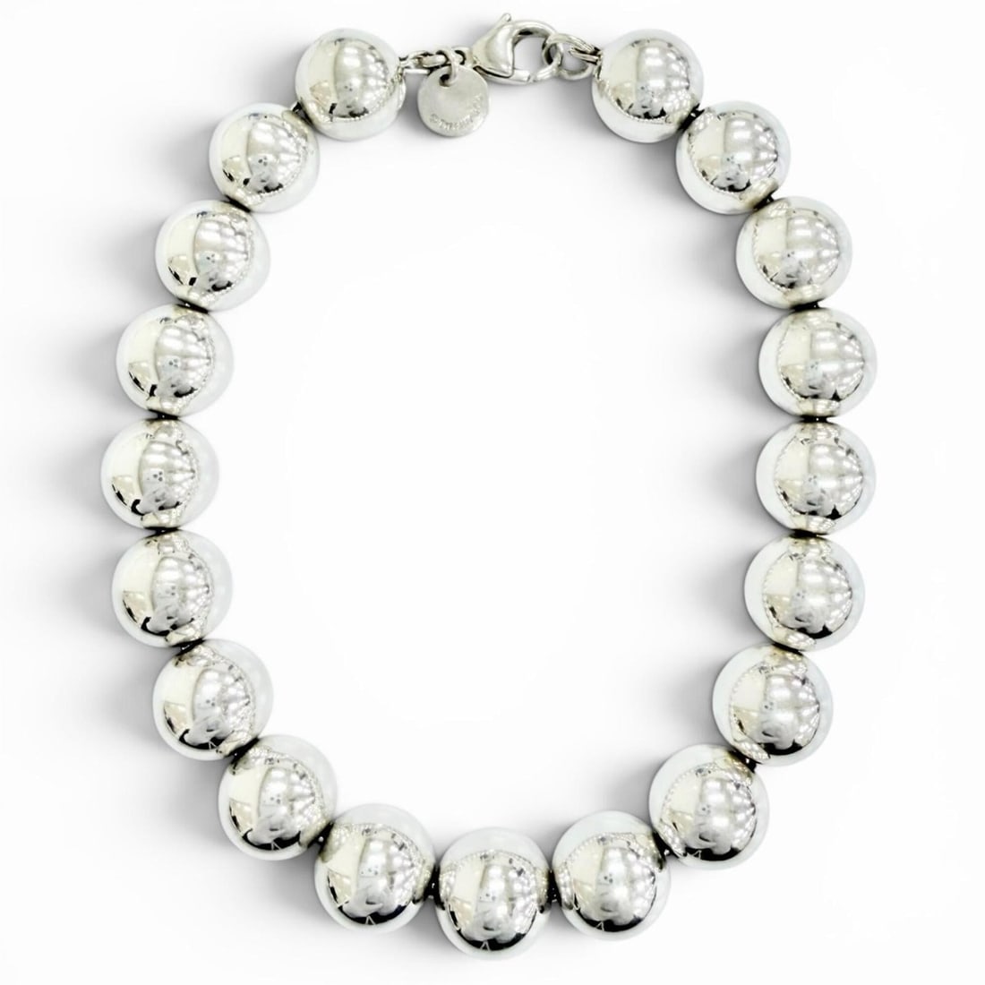 TIFFANY&Co. Tiffany HardWear Ball Bracelet, 925 Sterling Silver, Weight 20.13g, Women's, Highly: --- Catalog ---Category: SizeLength: 20.5cm / 8.07''Category: DesignType: Charm braceletColor: SilverGender: WomenMaterial: Silver 925Category: GeneralBrand: Tiffany--- Item List ---Section: Condition