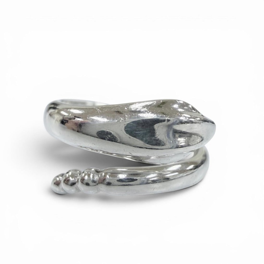 TIFFANY&Co. Tiffany & Co. Elsa Peretti Snake Ring, 925 Sterling Silver, Weight 4.1g, Women's. (1 of 13)