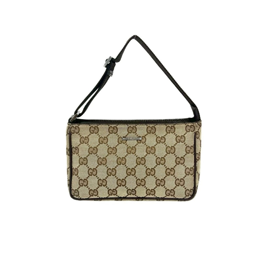 GUCCI GG Canvas Logo Hardware Leather Genuine Mini Handbag One Shoulder Bag Pouch Brown 42294: --- Catalog ---Category: SizeSize (HxWxD): 12cm x 19cm x 9cm / 4.72'' x 7.48'' x 3.54''Category: DesignType: Handbag, Pouch, Shoulder bagColor: BrownGender: WomenMaterial: Canvas , Leather Category: G