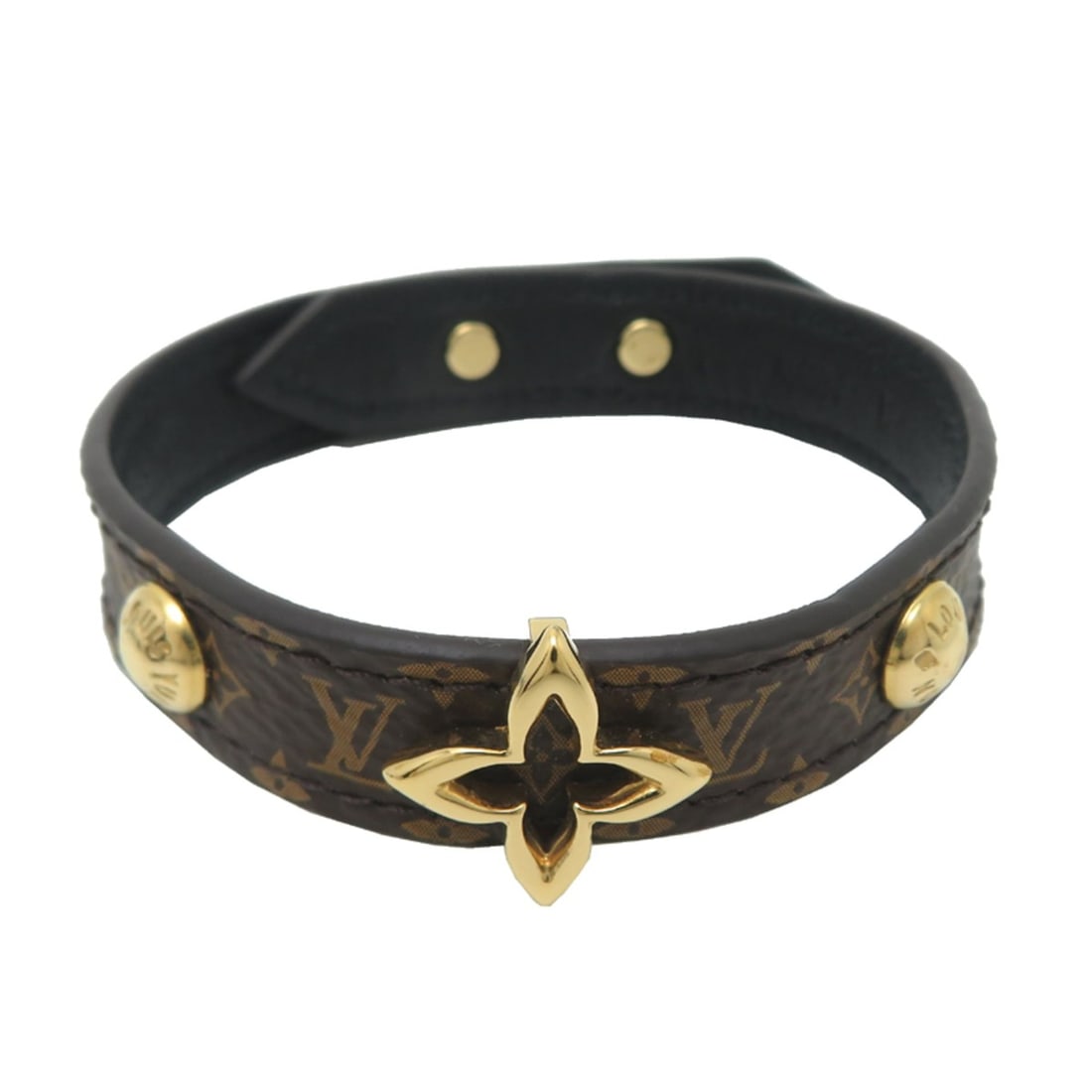 Louis Vuitton Bracelet Blooming BL Women's M6534 (Discontinued) Monogram Brown: --- Catalog ---Category: SizeLength: 19.5cm / 7.67''Category: DesignType: Charm braceletColor: Brown, GoldGender: WomenMaterial: Leather, MonogramCategory: GeneralMPN: M6534Brand: Louis VuittonCountry