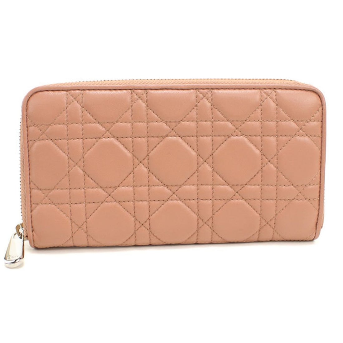 Christian Dior DIOR Dior Long Wallet, Round Zipper, Voyageur Lady Dior, Women's, Pink: --- Catalog ---Category: SizeSize (HxWxD): 10.5cm x 19.5cm x 2.5cm / 4.13'' x 7.67'' x 0.98''Category: DesignType: Long wallet (bi-fold)Color: PinkGender: WomenMaterial: Leather Leather/Fur Type: Lamb