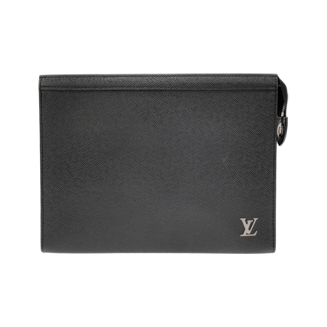 Louis Vuitton Taiga Pochette Voyage M30450 Handbag: --- Catalog ---Category: SizeSize (HxWxD): 20.5cm x 27cm x 5.5cm / 8.07'' x 10.62'' x 2.16''Category: DesignType: Handbag, PochetteColor: BlackGender: Women,MenMaterial: Leather Hardware Color: Silver