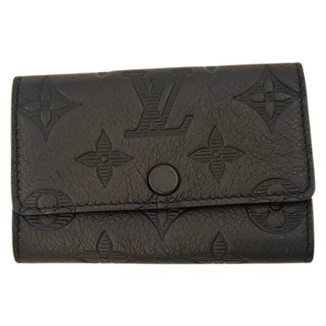 LOUIS VUITTON Louis Vuitton Key Case Multicles 6 M14825 Black Monogram Shadow Men's Women's (1 of 10)