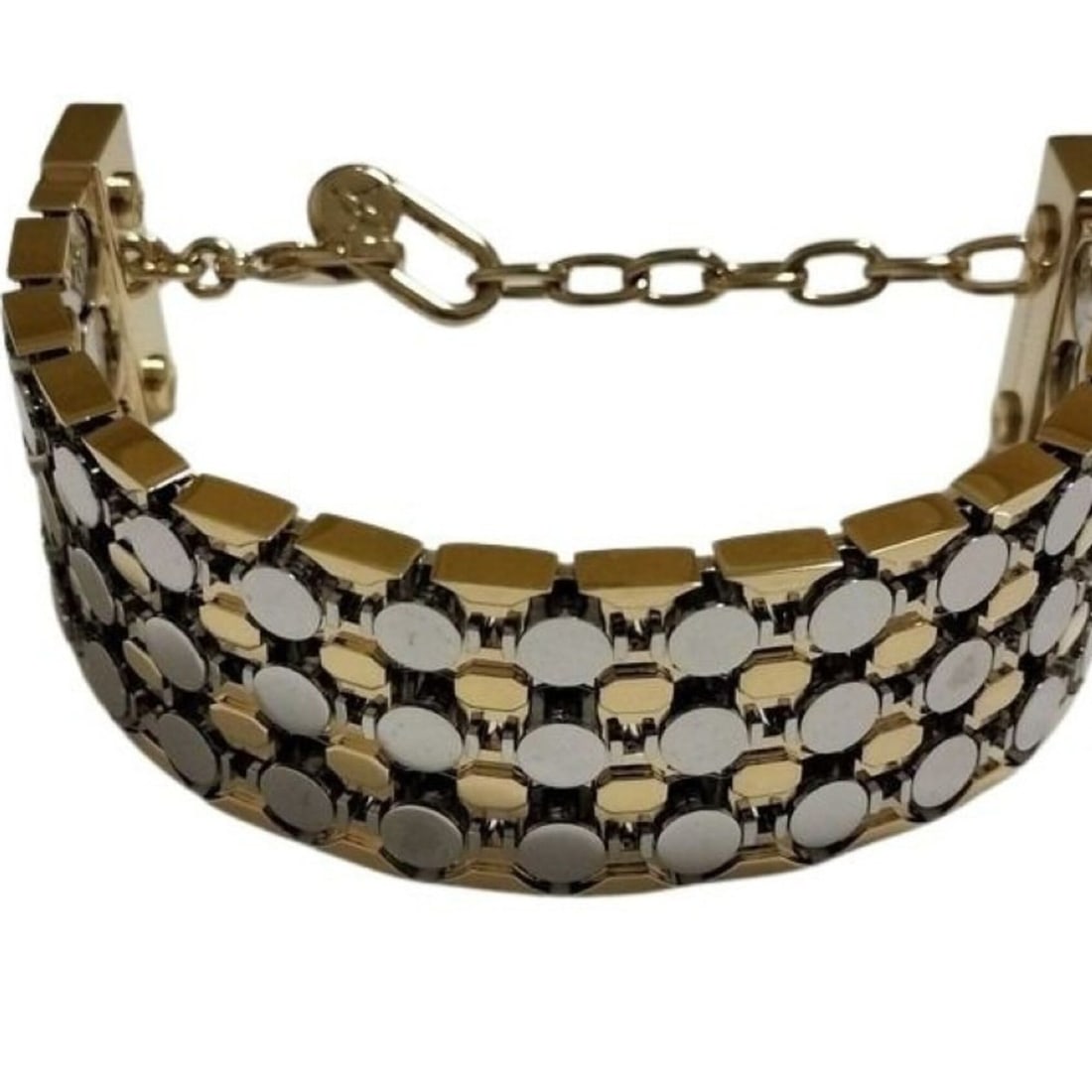LOUIS VUITTON Futura Bracelet MP356A - Gold and Silver Metal for Women, Monogram: --- Catalog ---Category: SizeLength: 23cm / 9.05''Category: DesignType: Charm braceletColor: Gold, SilverGender: WomenMaterial: MetalCategory: GeneralMPN: MP356ABrand: Louis Vuitton--- Item List ---Se