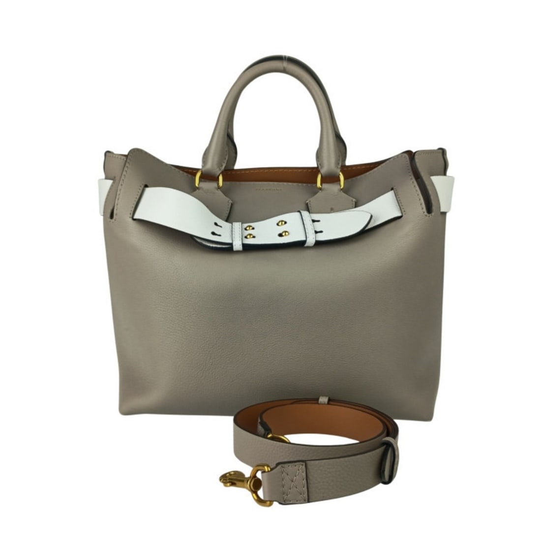 BURBERRY handbag, medium size, belt bag, 4076727, gray calf leather, women's shoulder bag.: --- Catalog ---Category: SizeSize (HxWxD): 30cm x 33.5cm x 17cm / 11.81'' x 13.18'' x 6.69''Category: DesignType: Handbag, Shoulder bagColor: GrayGender: WomenMaterial: Leather Leather/Fur Type: Calfs