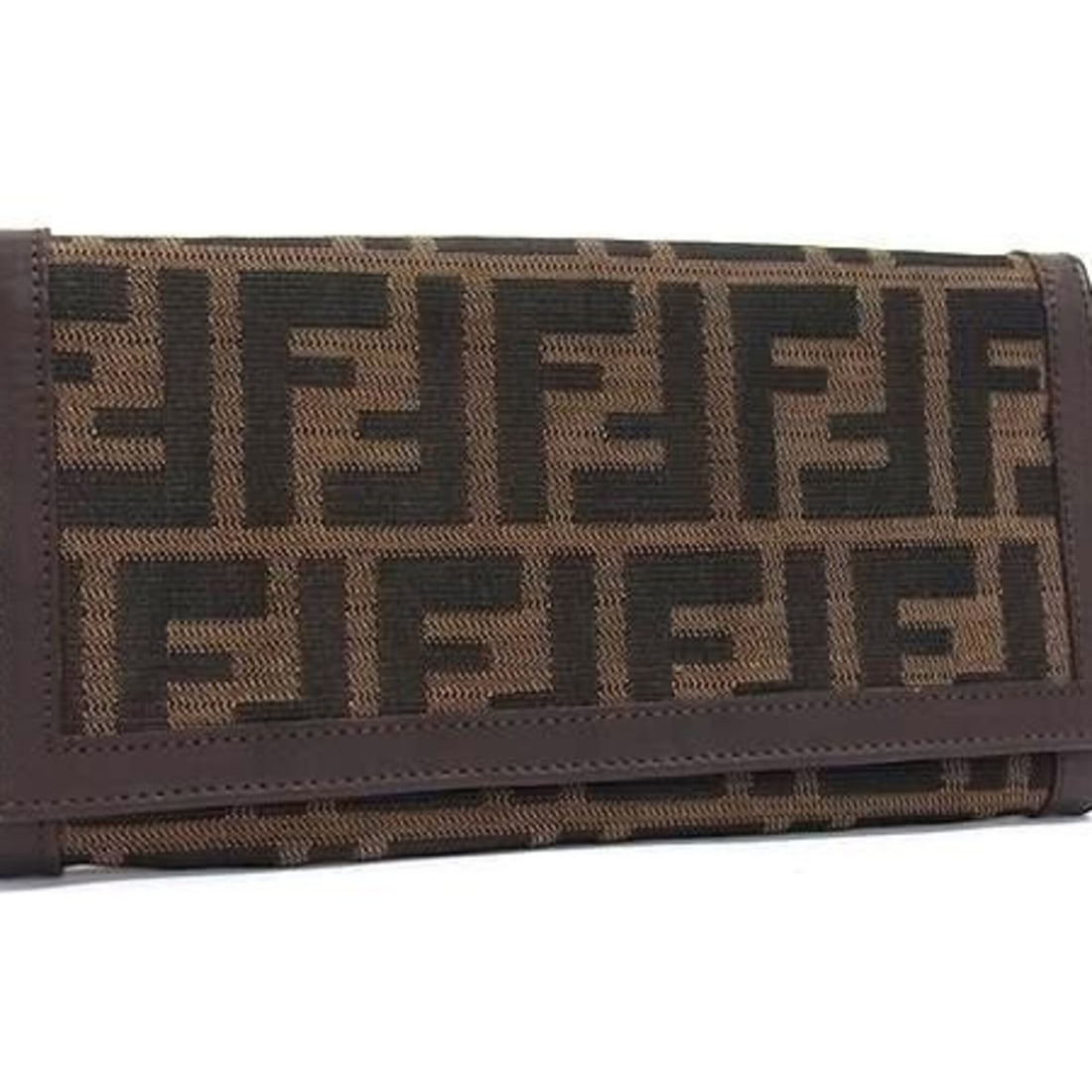 FENDI Zucca Long Wallet 2807 30851 99 Brown Canvas x Leather Men's: --- Catalog ---Category: SizeSize (HxWxD): 10cm x 19cm x 2cm / 3.93'' x 7.48'' x 0.78''Category: DesignType: Long wallet (bi-fold)Color: BrownGender: MenMaterial: Canvas , Leather Category: GeneralMPN