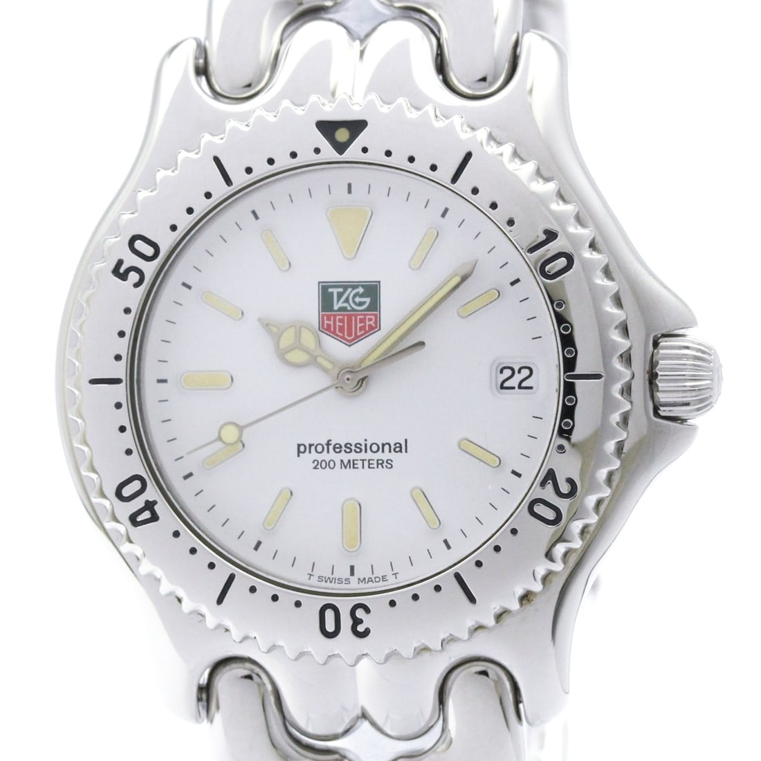 TAG HEUER Sel Professional 200M Quartz Mens Watch S90.806 (?????????): --- Catalog ---Category: SizeCase Diameter: 37mm / 1.46''Category: DesignType: WristwatchStyle: Dress/FormalGender: MenColor (Dial): WhiteMaterial (Band): Stainless steelMaterial (Case): Stainless ste