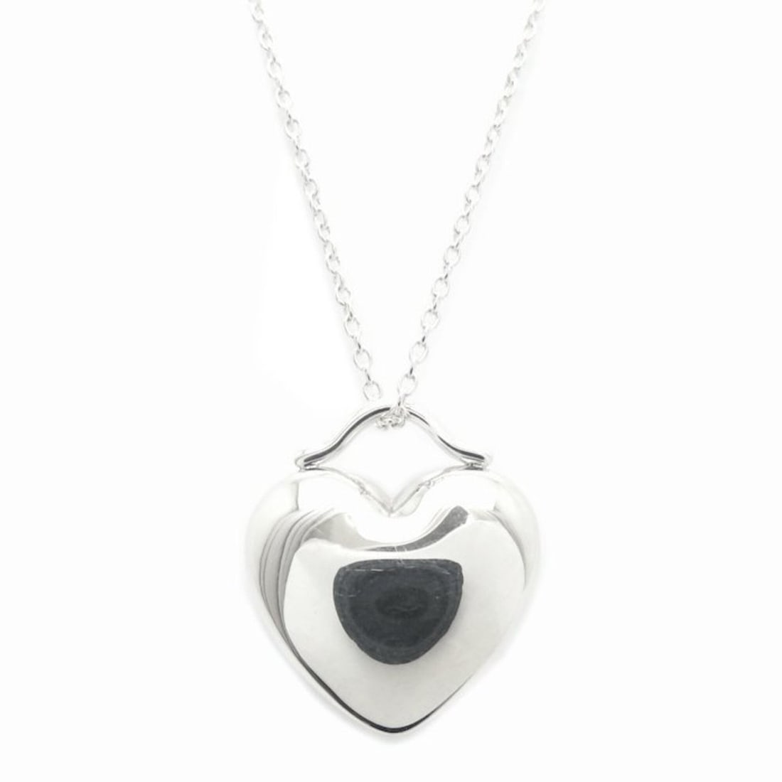 TIFFANY&Co. Tiffany Heart Necklace SV925 Women's /295571 (1 of 13)