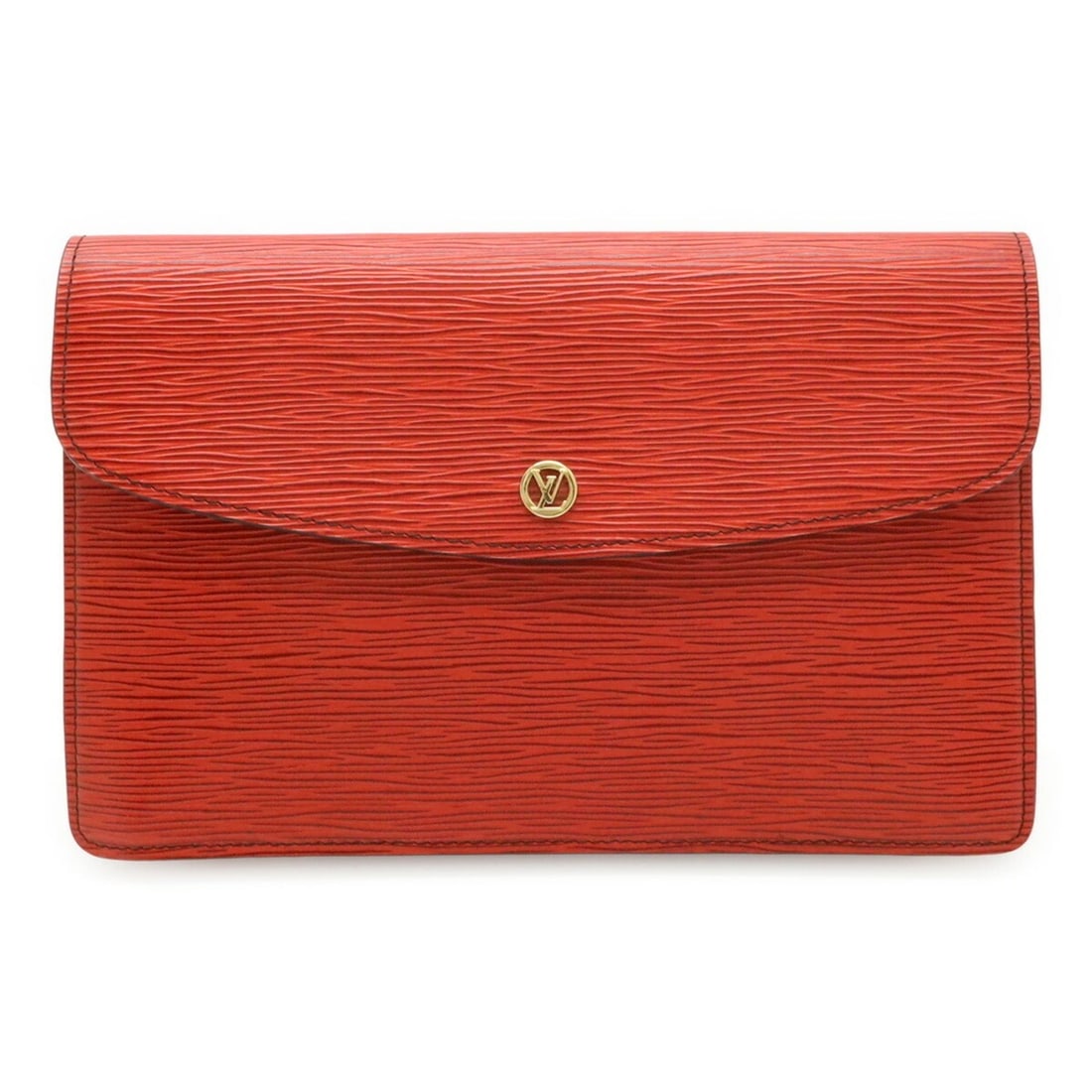 LOUIS VUITTON Epi Montaigne 27 Second Bag Clutch Castilian Red M52667: --- Catalog ---Category: SizeSize (HxWxD): 17.5cm x 27cm x 3.5cm / 6.88'' x 10.62'' x 1.37''Category: DesignType: Clutch bagColor: Castilian redGender: WomenMaterial: Epi leather Hardware Color: GoldC