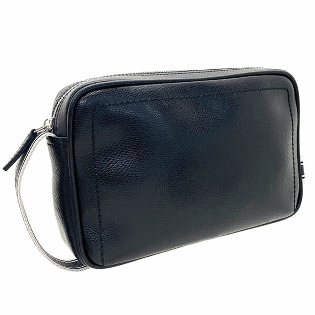 Salvatore Ferragamo Second Bag Clutch Leather Black 24 8811 Pouch Men's KK-16858: --- Catalog ---Category: SizeSize (HxWxD): 14cm x 22.5cm x 5cm / 5.51'' x 8.85'' x 1.96''Handle Length: 15cm / 5.9''Category: DesignType: Clutch bagColor: BlackGender: MenClosure: ZipperMaterial: Leat