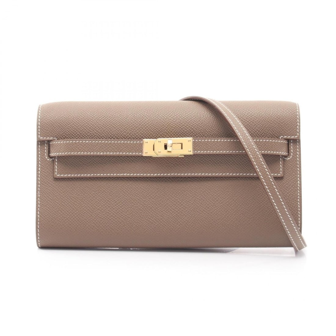 Hermes Kelly To Go Shoulder Bag/Handbag, Leather, Calfskin (Cowhide), Veau Epsom, Women's, Gray: --- Catalog ---Category: SizeSize (HxWxD): 11.5cm x 20.5cm x 3.5cm / 4.52'' x 8.07'' x 1.37''Category: DesignType: Handbag, Shoulder bagColor: Etoupe gray, GrayGender: WomenMaterial: Epsom leather Cat