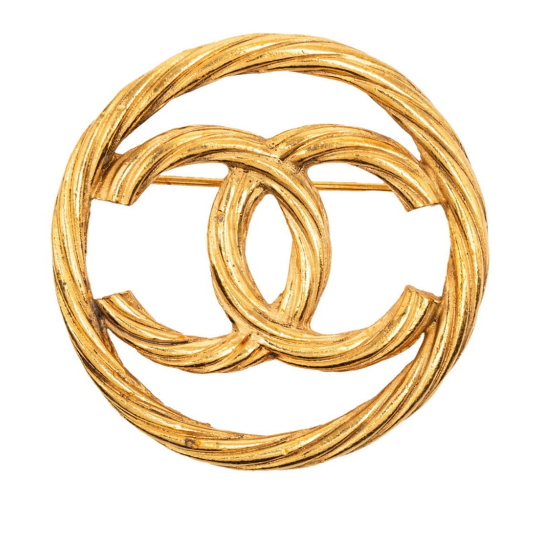 Chanel Vintage Coco Mark Brooch, Gold Plated, Women's CHANEL: --- Catalog ---Category: SizeSize (HxWxD): 43.9cm x 43.9cm / 17.28'' x 17.28''Category: DesignType: BroochColor: GoldGender: WomenMaterial: Gold platingCategory: GeneralBrand: Chanel--- Item List ---S