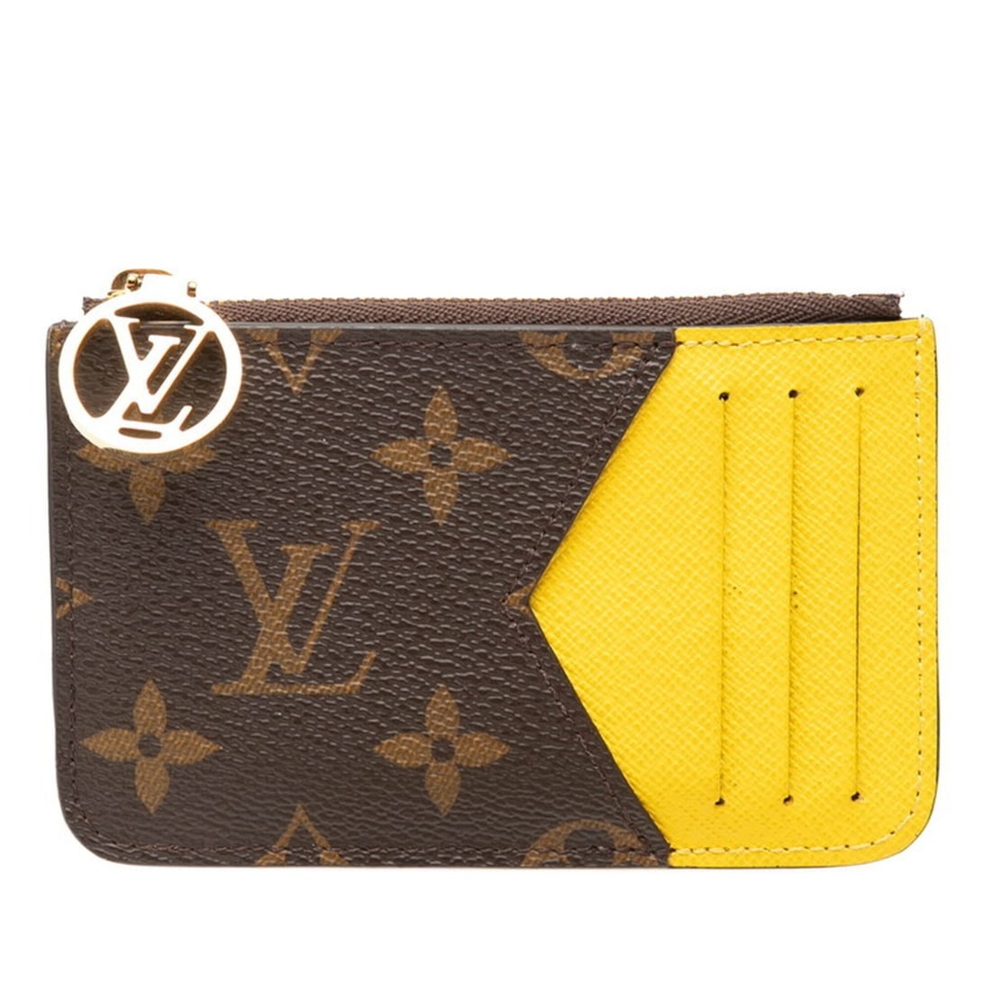 Louis Vuitton Monogram Portecarte Romy Business Card Holder/Card Case M81882 Jaune Yellow Brown: --- Catalog ---Category: DesignType: Card caseColor: Brown, Jaune, YellowGender: WomenMaterial: PVC , Leather Category: GeneralBrand: Louis VuittonCategory: Physical PropertiesSize (HxWxD): 7cm x 12cm