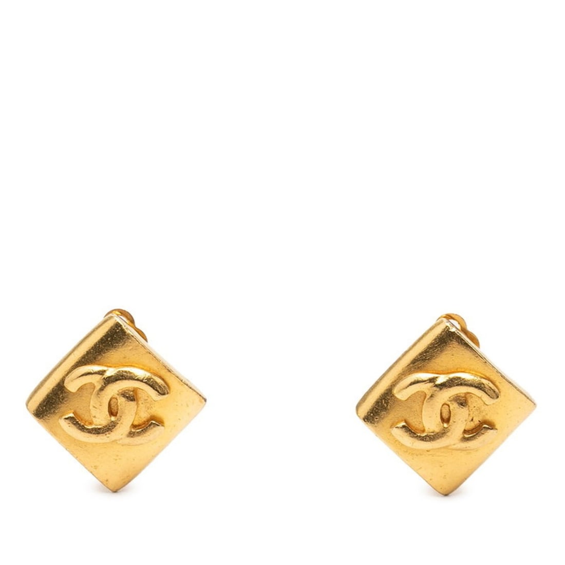 Chanel Vintage Coco Mark Earrings, Gold Plated, Women's CHANEL: --- Catalog ---Category: SizeSize (HxWxD): 19.70mm x 19.20mm / 0.78'' x 0.76''Category: DesignType: Clip earringsColor: GoldGender: WomenMaterial: Gold platingCategory: GeneralBrand: Chanel--- Item Li