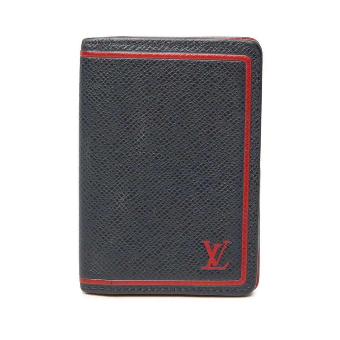 Louis Vuitton Taiga Organizer de Poche Business Card Holder/Card Case/Pass Case M63408 Blue Marine: --- Catalog ---Category: DesignType: Card caseColor: Navy, Navy Blue, Red colorGender: MenMaterial: Leather Category: GeneralMPN: M63408Brand: Louis VuittonCategory: Physical PropertiesSize (HxWxD): 1