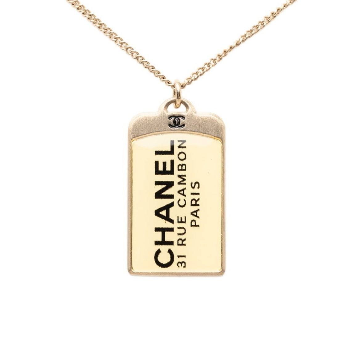 Chanel Coco Mark 31 RUE CAMBON Le Cambon Chain Pendant Necklace 07C Stamp Gold Plated Women's CHANEL (1 of 10)