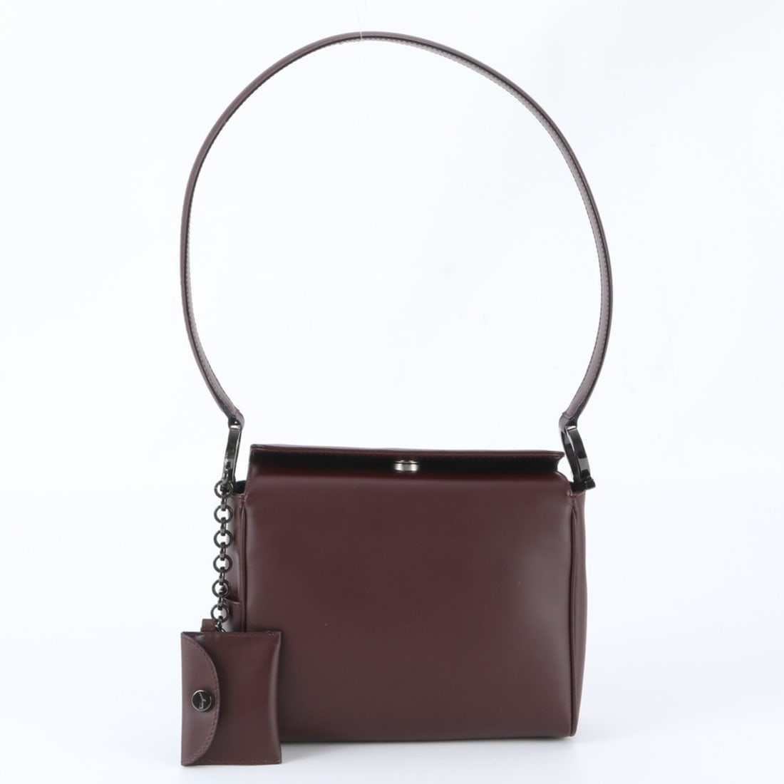 Salvatore Ferragamo BL-217651 Leather Shoulder Bag, Handbag, Brown, Women's (1 of 13)
