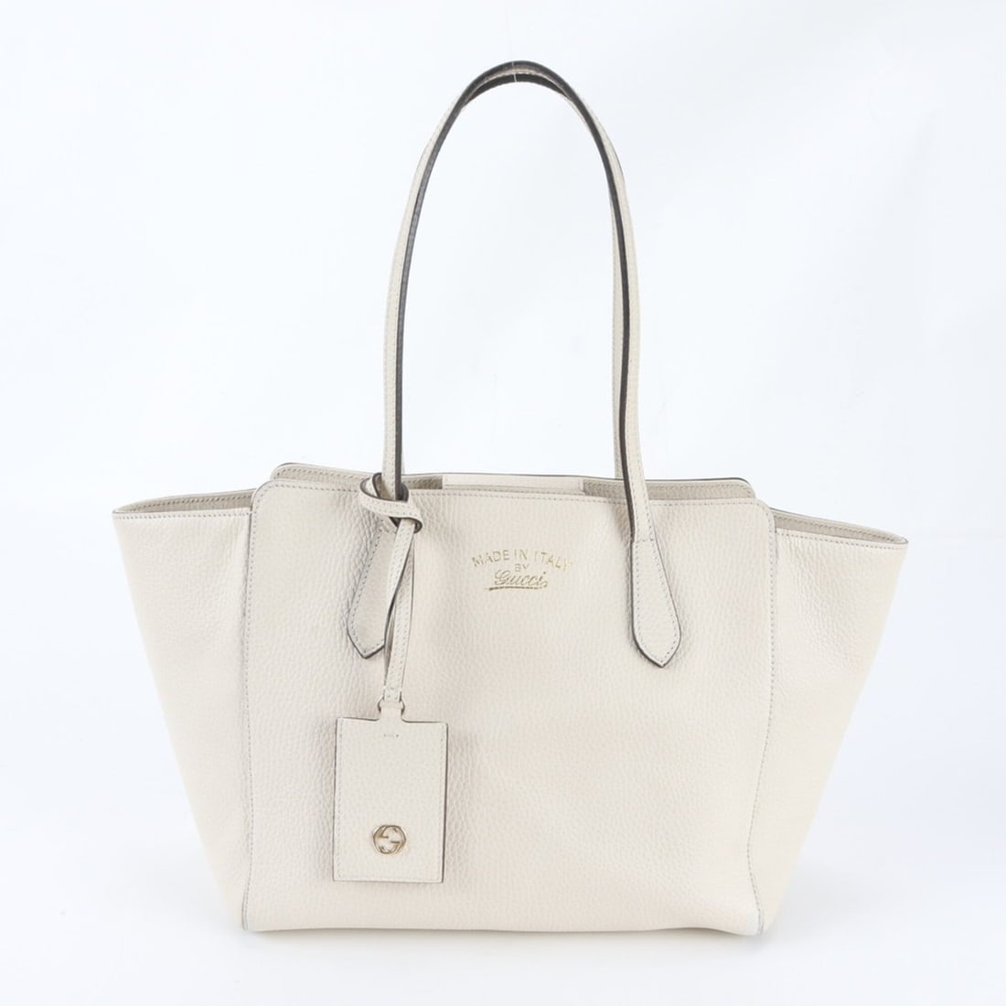 Gucci Swing 354408 Leather Tote Bag Handbag Shoulder Women's: --- Catalog ---Category: SizeSize (HxWxD): 23cm x 27cm x 15cm / 9.05'' x 10.62'' x 5.9''Category: DesignType: Handbag, Shoulder bag, Tote bagColor: WhiteGender: WomenMaterial: Leather Category: Genera