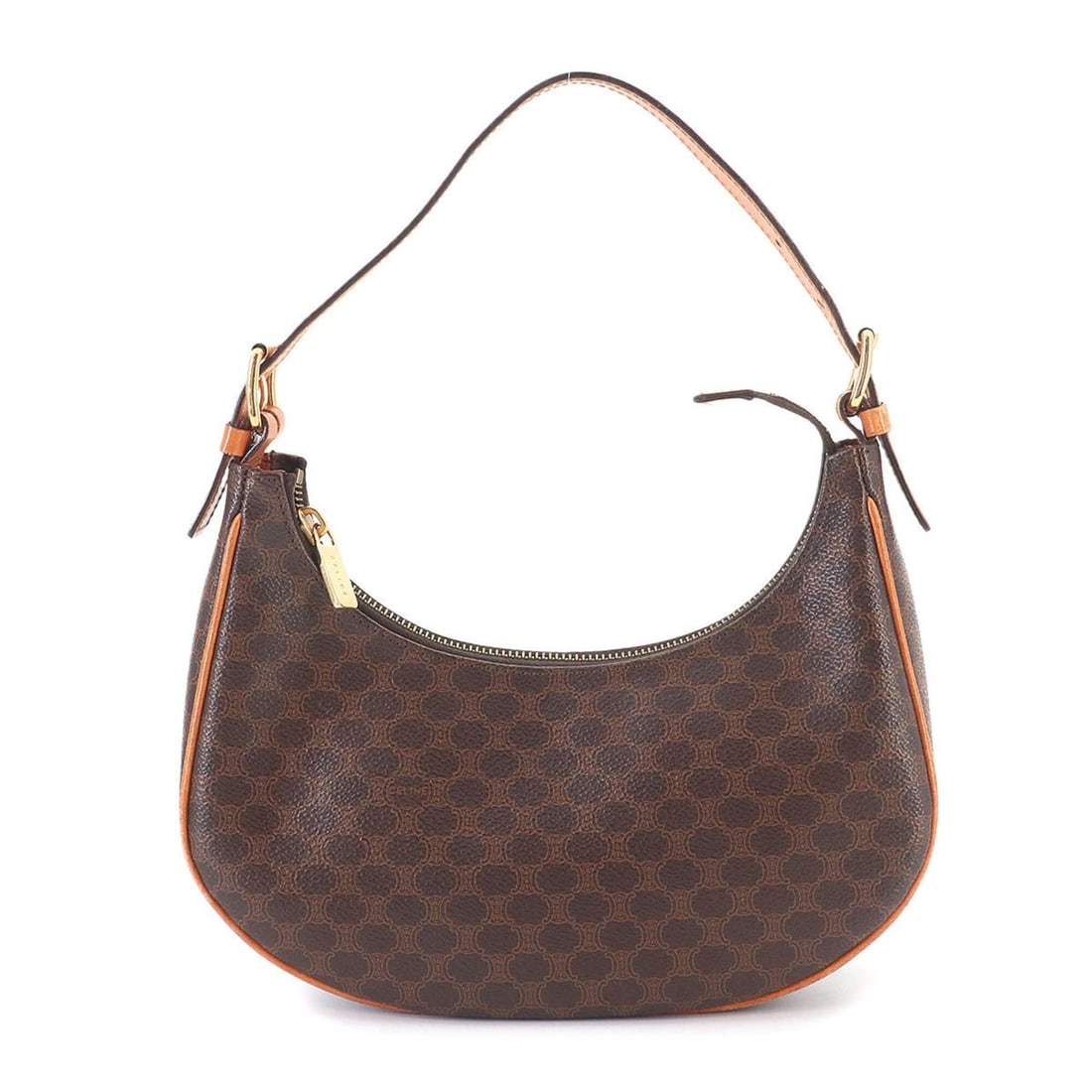 Celine Macadam Handbag, Leather, Brown, Gold Hardware (1 of 9)