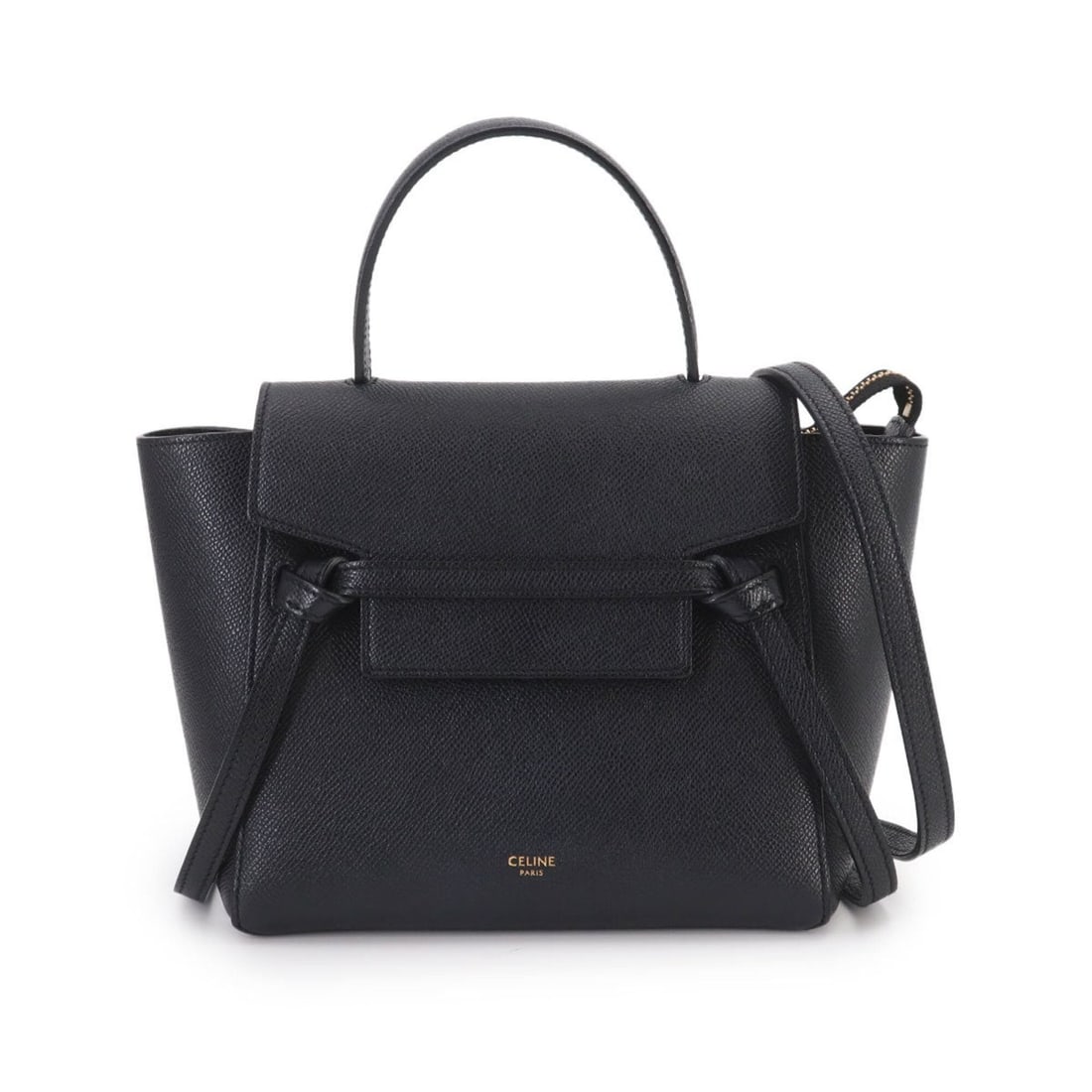 Celine CELINE Bag Waist Nano 2-way Hand Shoulder Handbag Leather Black 189003 Belt: --- Catalog ---Category: SizeSize (HxWxD): 18cm x 27cm x 10.5cm / 7.08'' x 10.62'' x 4.13''Category: DesignType: Fanny pack, HandbagColor: BlackGender: WomenMaterial: Leather Category: GeneralMPN: 189