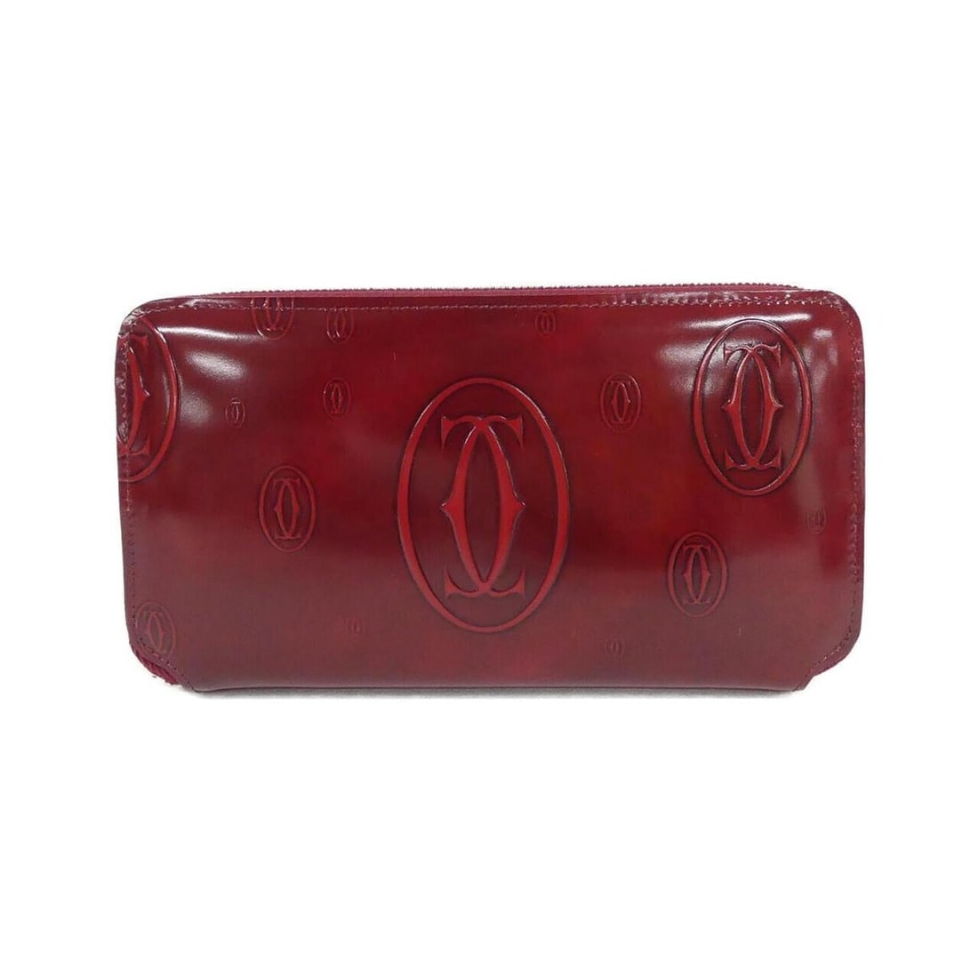 Cartier Happy Birthday L3000721 Wallet: --- Catalog ---Category: SizeSize (HxWxD): 10cm x 20cm x 2cm / 3.93'' x 7.87'' x 0.78''Category: DesignType: Long wallet (bi-fold)Color: BordeauxGender: WomenMaterial: Leather Leather/Fur Type: Calfsk