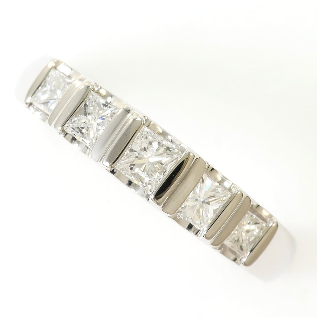 PT900 Platinum Ring, 1 Diamond, 0.50ct, with Certificate of Authenticity, Total Weight 5.2g, Like (1 of 10)