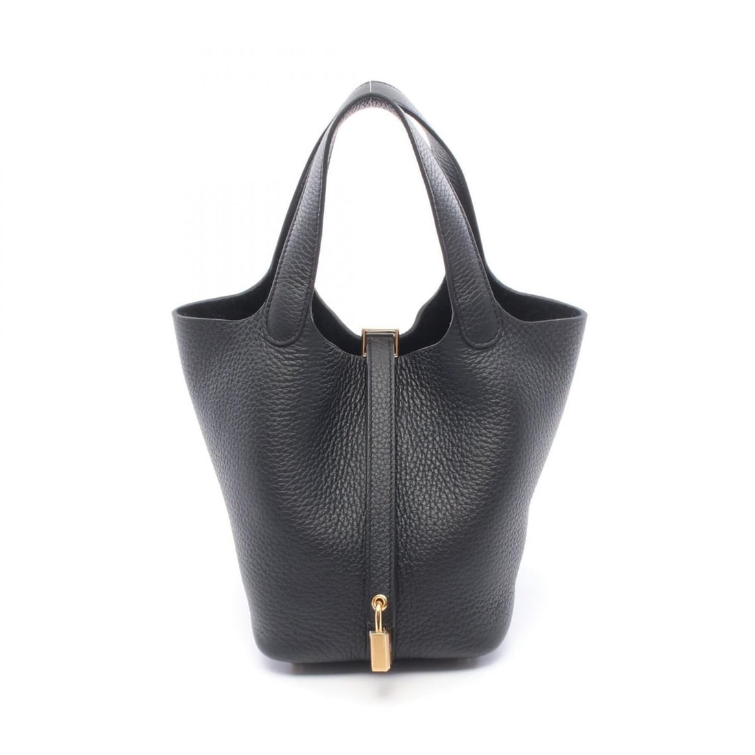Hermes Picotin Lock PM Handbag, Leather, Taurillon Clemence Women's, Black: --- Catalog ---Category: SizeSize (HxWxD): 18.5cm x 19cm x 13.5cm / 7.28'' x 7.48'' x 5.31''Category: DesignType: HandbagColor: BlackGender: WomenMaterial: Taurillon clemence leather Category: General