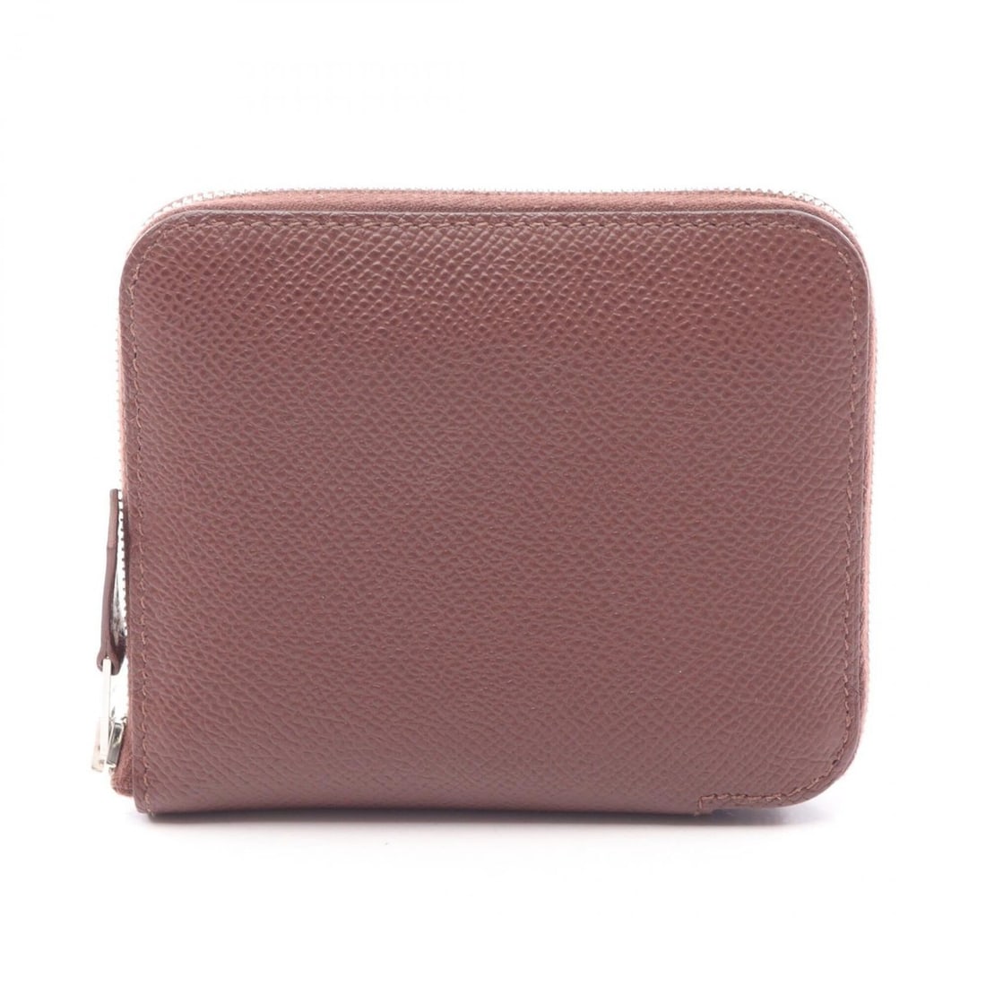Hermes Azap Silk In Compact Round Wallet, Leather, Calfskin (Cowhide), Veau Epsom, Brown Tone: --- Catalog ---Category: SizeSize (HxWxD): 9.5cm x 11cm x 1.5cm / 3.74'' x 4.33'' x 0.59''Category: DesignType: Coin purse/coin caseColor: BrownGender: WomenMaterial: Epsom leather Category: GeneralBr