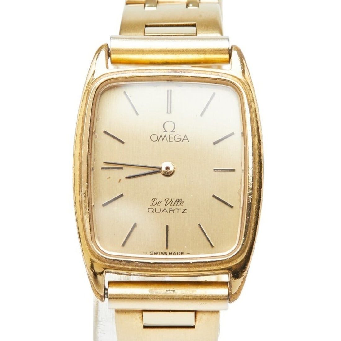 Omega De Ville Quartz Watch Gold Dial Stainless Steel Women's OMEGA: --- Catalog ---Category: SizeWrist Size: 14.5cm / 5.7''Case Diameter: 22mm / 0.87''Category: DesignType: WristwatchGender: WomenColor (Dial): GoldMaterial (Band): Stainless steelMaterial (Case): Stain