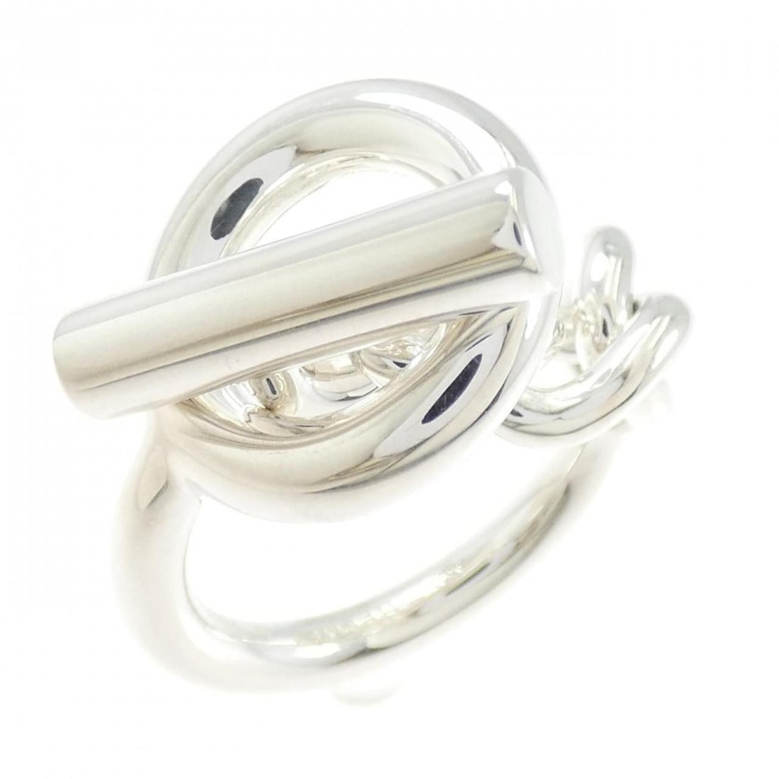 Hermes Hermès Croisette Ring: --- Catalog ---Category: SizeUS Size: 9.5Brand Size: 59Category: DesignType: Band ringGender: Women,MenMaterial: Silver 925Category: GeneralBrand: Hermes--- Item List ---Section: ConditionRanking: