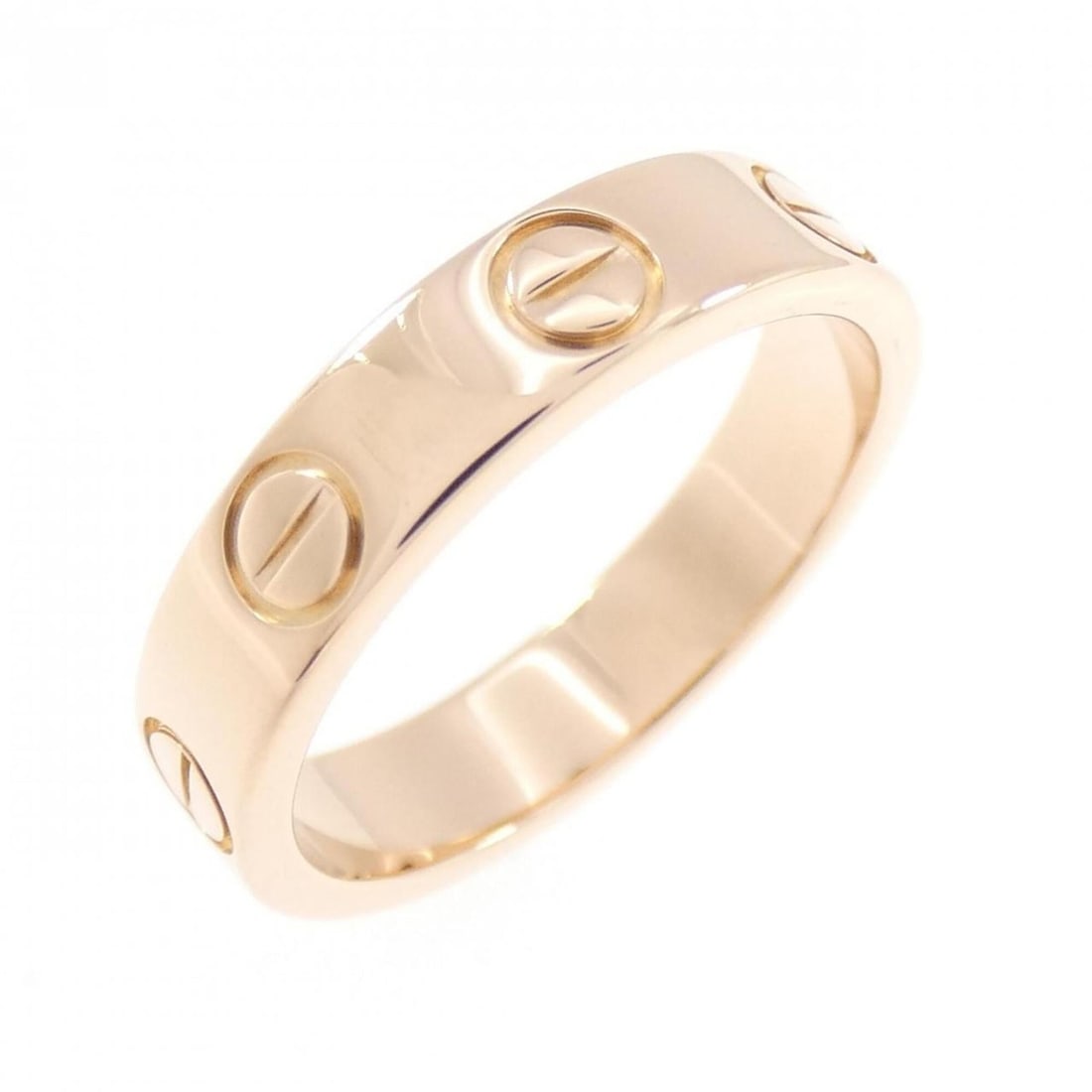 Cartier Mini Love Ring: --- Catalog ---Category: SizeJP Size: 5US Size: 3.5Category: DesignType: Band ringGender: WomenMaterial: Pink gold (18K)Category: GeneralLine: LoveBrand: Cartier--- Item List ---Section: ConditionRank