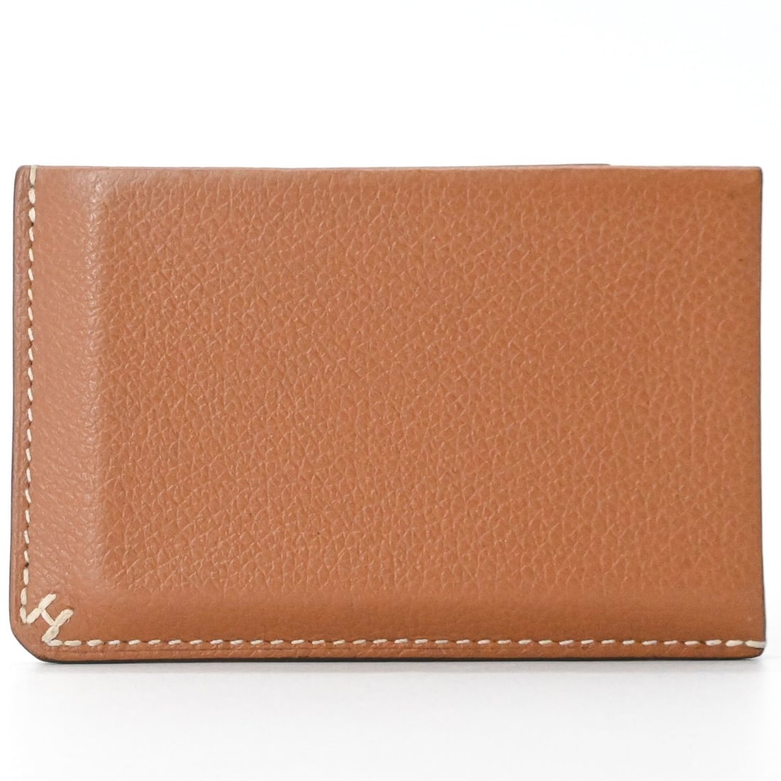 HERMES H Sellier Business Card Holder/Card Case, Veau Evercolor Gold, #W Stamp: --- Catalog ---Category: DesignType: Card caseColor: Beige, Beige gold, GoldGender: Women,MenCategory: GeneralBrand: HermesCountry of Origin: FranceCategory: Physical PropertiesSize (HxWxD): 9.8cm x 6