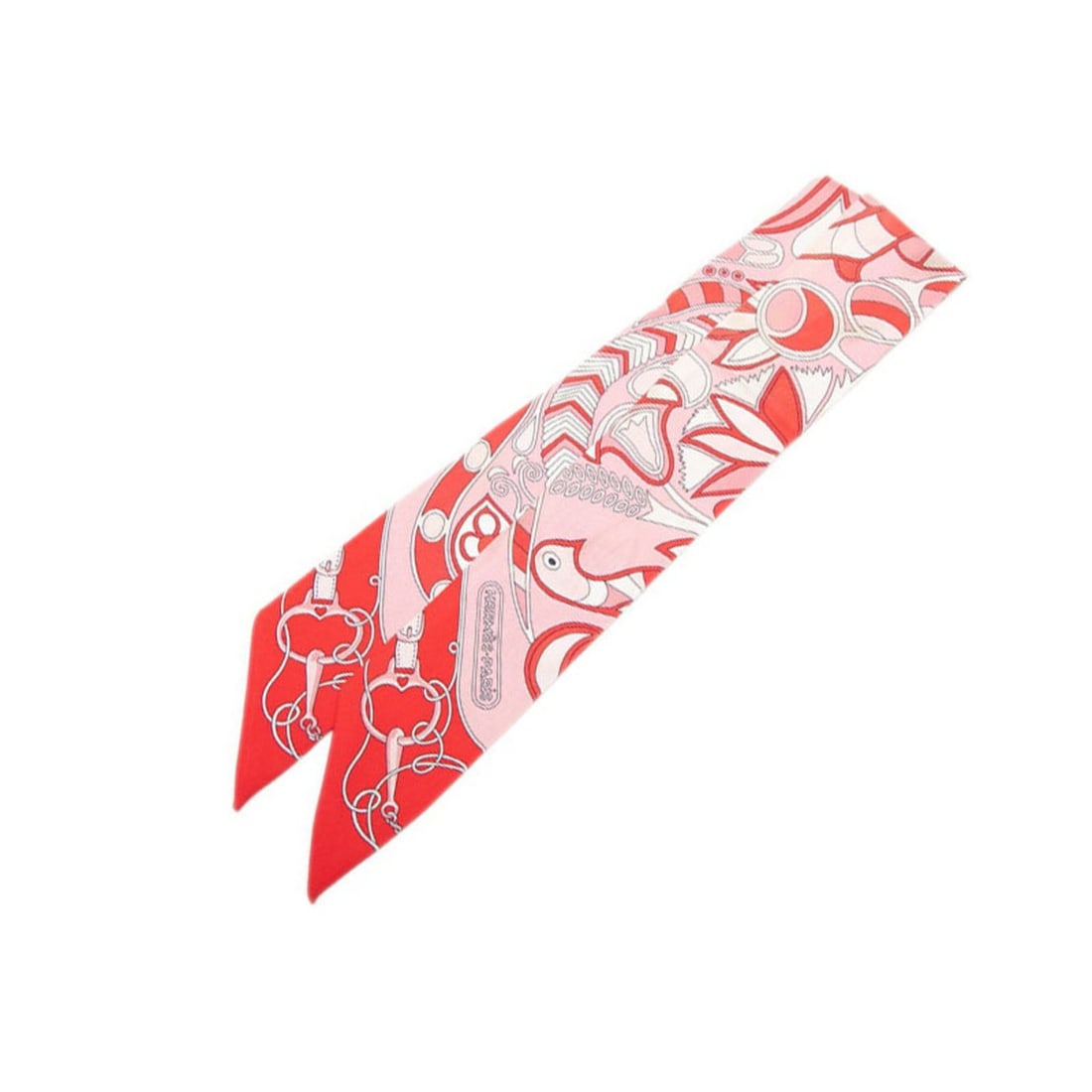 Hermes Twilly Folklore Ethnography Scarf Muffler New Tag Pink Silk Women's HERMES: --- Catalog ---Category: SizeSize (LxW): 83.5cm x 5cm / 32.87'' x 1.96''Category: DesignType: ScarfColor: PinkGender: WomenMaterial: Silk Category: GeneralBrand: Hermes--- Item List ---Section: Condit