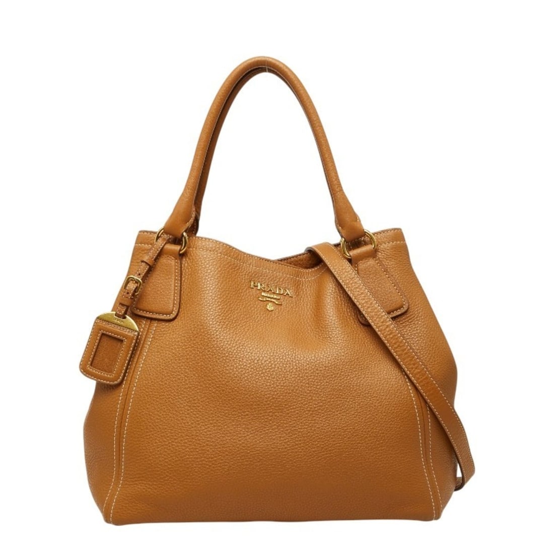 Prada Tote Bag Shoulder 2WAY BN2534 Caramel Camel Vitello Daino Leather Women's PRADA: --- Catalog ---Category: SizeSize (HxWxD): 26cm x 38cm x 19cm / 10.23'' x 14.96'' x 7.48''Category: DesignType: Shoulder bag, Tote bagColor: CamelGender: WomenMaterial: Leather Category: GeneralMPN: B