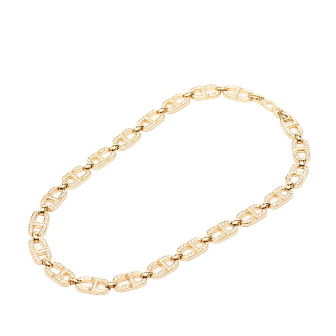 Christian Dior Dior Vintage CD Logo Choker Necklace Gold Plated Rhinestone Women's: --- Catalog ---Category: SizePendant Size: 9.1mm x 16.5mm / 0.35'' x 0.64''Neck Circumference: 41.5 cm / 16.33''Category: DesignColor: GoldGender: WomenMaterial: RhinestoneNecklace Type: ChokerCategor