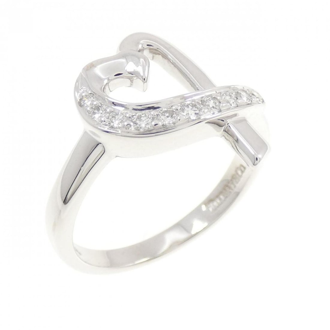 Tiffany Loving Heart Ring: --- Catalog ---Category: SizeJP Size: 13.0US Size: 6.5Category: DesignType: Band ringStone: DiamondGender: WomenMaterial: White gold (18K)Category: GeneralBrand: Tiffany--- Item List ---Section: