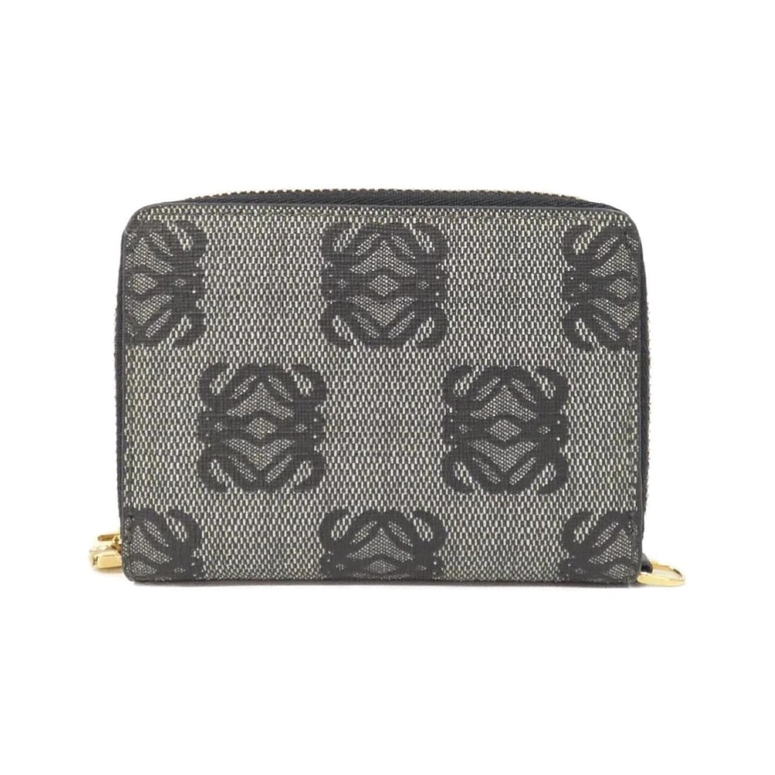 Loewe Wallets and Coin Cases: --- Catalog ---Category: SizeSize (HxWxD): 8cm x 10.5cm x 2cm / 3.14'' x 4.13'' x 0.78''Category: DesignType: Coin purse/coin caseColor: BlackGender: Women,MenMaterial: Coated canvas Category: