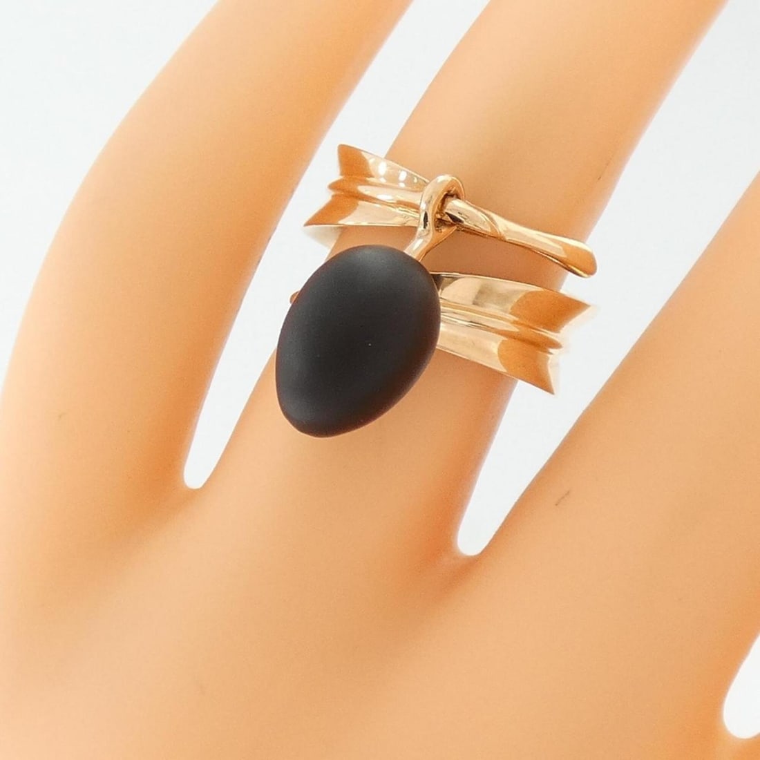 Hermes Obsidian Ring - 5