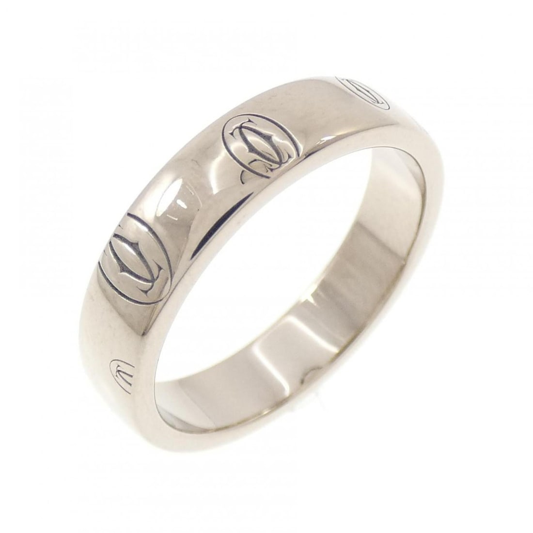 Cartier Happy Birthday Ring: --- Catalog ---Category: SizeUS Size: 4.5Brand Size: 48Category: DesignType: Band ringColor: White goldGender: WomenMaterial: White gold (18K)Category: GeneralBrand: Cartier--- Item List ---Section: C