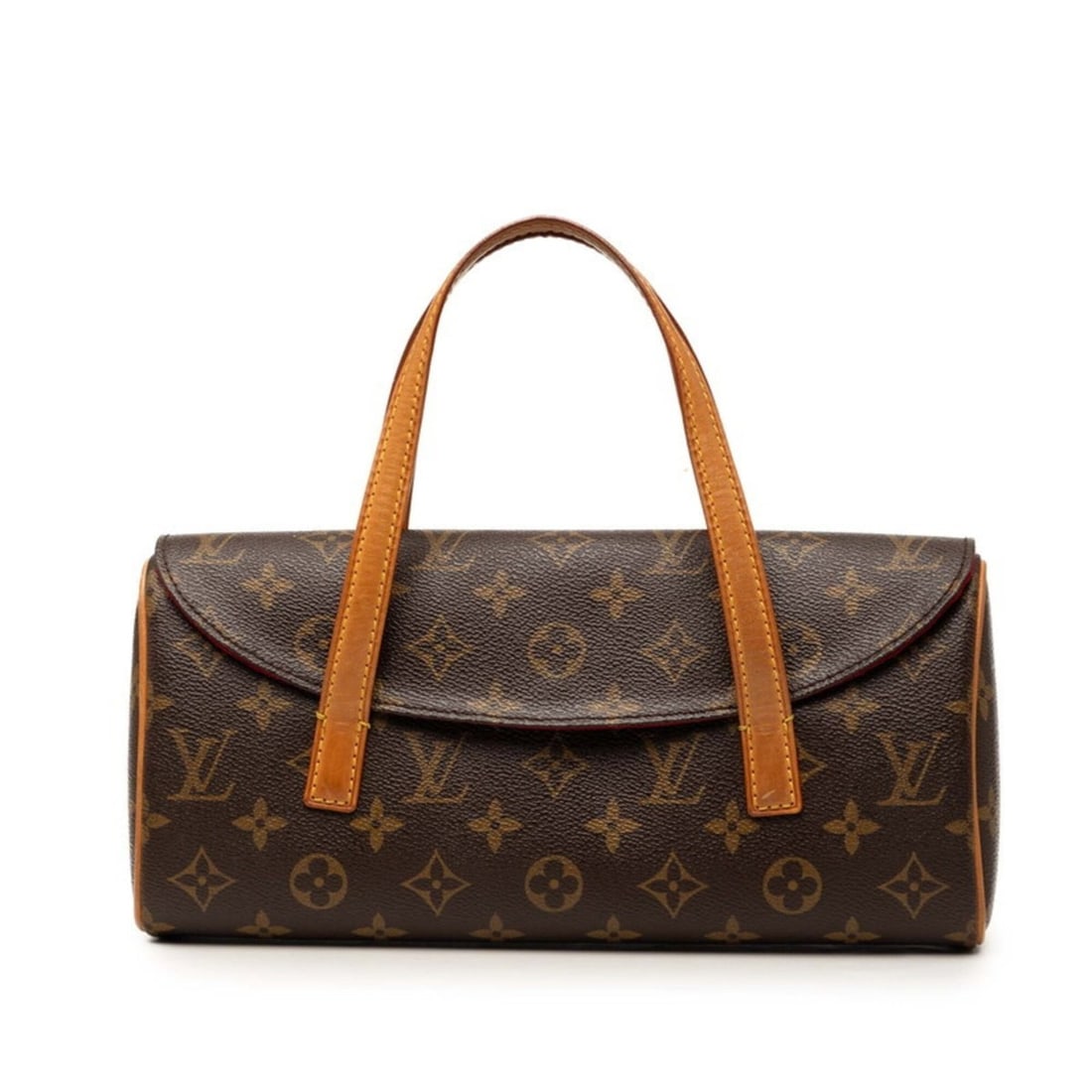 Louis Vuitton Monogram Sonatine Handbag M51902 Brown Leather Women's LOUIS VUITTON: --- Catalog ---Category: SizeHandle Drop: 10.00cm / 3.94''Size (HxWxD): 13cm x 28.5cm x 5.5cm / 5.11'' x 11.22'' x 2.16''Category: DesignType: HandbagColor: BrownGender: WomenClosure: MagnetMaterial:
