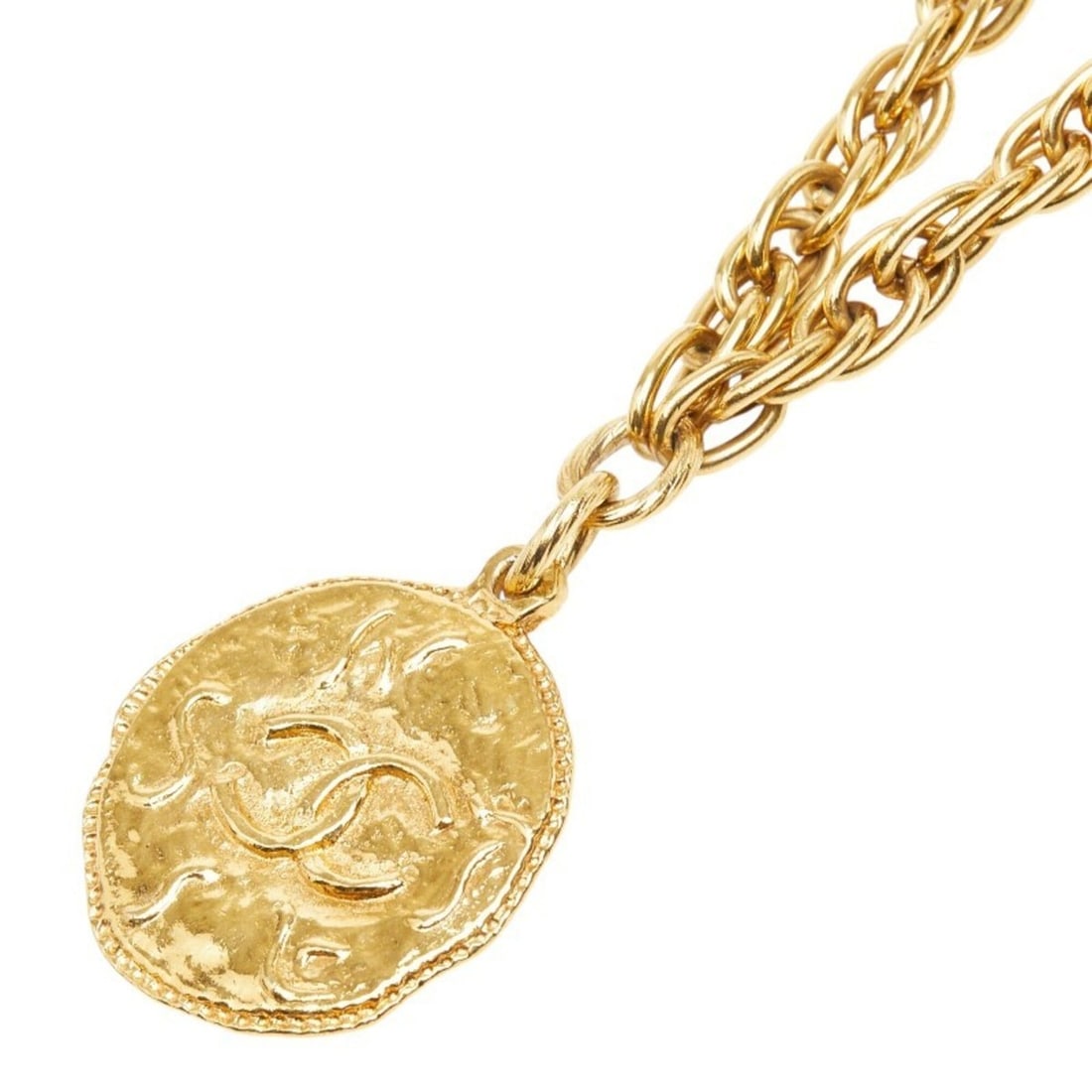 Chanel Coco Mark Chain Pendant Necklace, Gold Plated (GP), Women's.: --- Catalog ---Category: SizePendant Size: 37.7mm x 32.8mm / 1.48'' x 1.29''Neck Circumference: 82 cm / 32.28''Category: DesignColor: GoldGender: WomenClosure: Spring ringPendant Type: